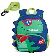 mommore Toddler Backpack for Boys 2-4, 3D Cartoon Mini Kids Backpack, Small Baby Backpack with To...