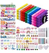 80 Pcs Colored Wooden Clothes Pins