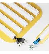 Delamu 94.2in Corner Cord Hider, Corner Cable Concealer for 2 Small Cable, Corner Cable Hider Cab...