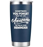 Abledn Birthday Gifts for Men - Sometimes You Forget You're Awesome Tumbler Cup - Inspirational G...