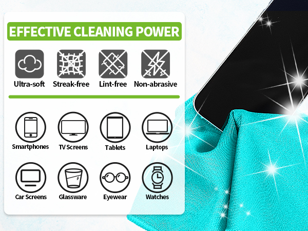 Lint Free Quickly Claean Window, Glasses, Windshields, Mirrors, and Stainless Steel