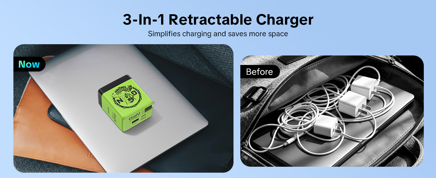 Retractable charger