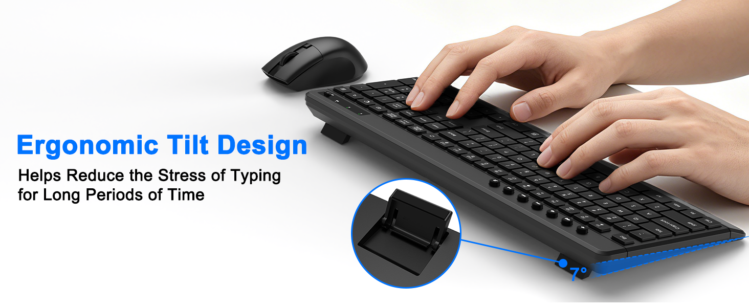 ergonomic keyboard and mouse set