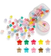 FLAREANN Mini Star Hair Clips for Baby, Toddler & Little Girls, 100 Pcs Colorful Cute Hair Access...