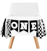Racing One High Chair Banner, Fast One Birthday Decorations for Boys, Race Car High Chair ...