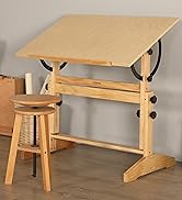 a table with a stool and a stool.