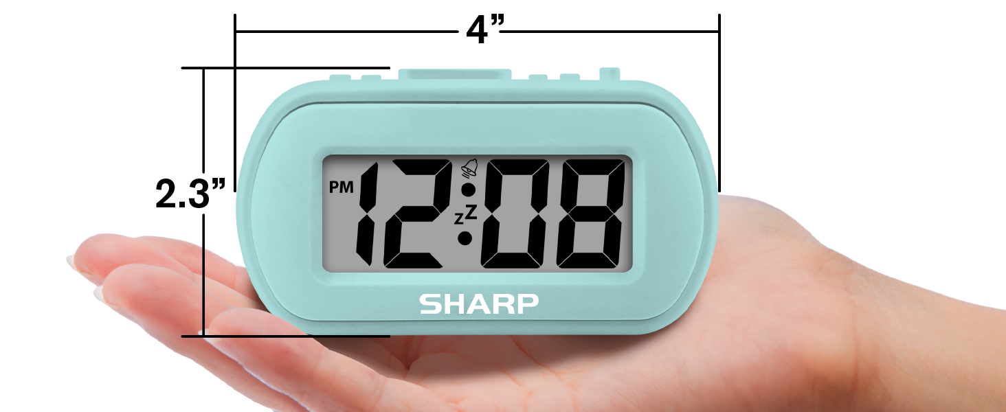 Bedroom, nightstand, bathroom, office, kids room, den- will fit almost anywhere you need a clock!