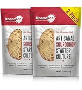KneadAce Double Pack Sourdough Starter Culture, Fast Activation Sour dough Starter, Your Cornerst...