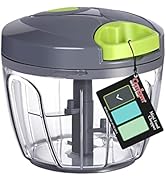 Food Chopper Vegetable Cutter, Cambom Chopper Hand String Vegetable Chopper Onions Cutter for Veg...