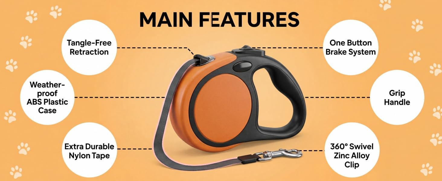 Dual Retractable Dog Leash