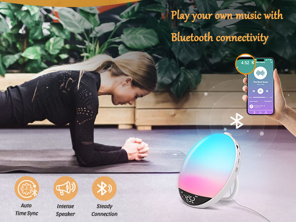 alarm clock with bluetooth speaker