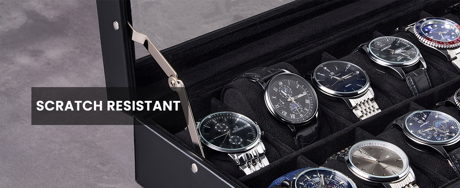 12-Slot Watch Display Case