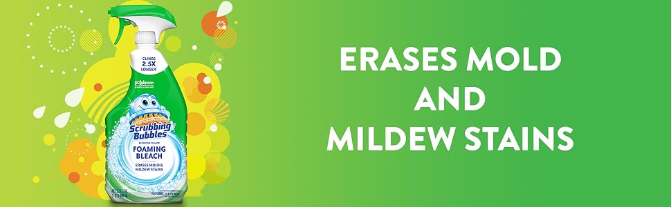 Erases mold and mildew stains