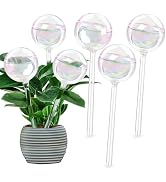 MOONSOUND 6pcs Glass Plant Watering Devices, Planter Self Watering Globes for Home Potting, Garde...