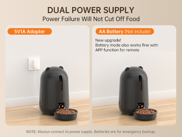 timed cat feeders for dry food automatic cat feeder with app pet food dispenser timed dog feeder