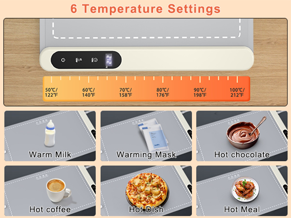 FYY Warming Mat for Food with Heat-Resistant Pad