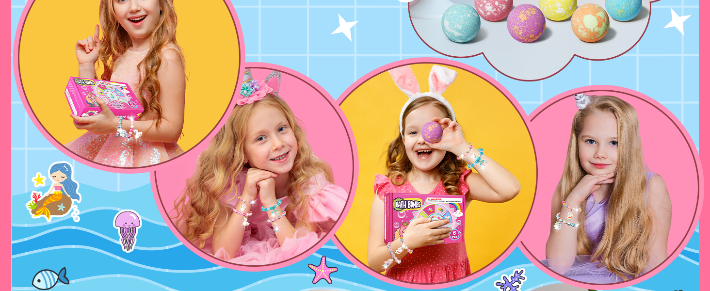 christmas Bath Bombs for Girls bath bombs with toys inside