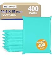 Metronic Poly Mailers 14x19 400 Pack, Heavy Duty Shipping Bags Bulk Self Seal Waterproof Tear Res...