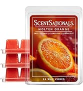 Scentsationals Wax Melts, Wax Cubes Strong Scent - Molten Orange - Long Lasting Scented Melts for...