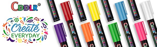 8 Pack Chalk Marker Pen & Dry Erase Marker Pens