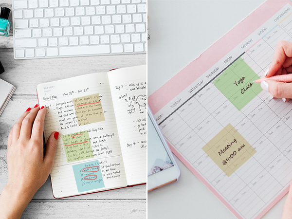 Annual Travel Gym Diet Planner Supplies Transparent Sticky Notes