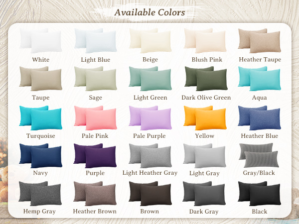Available colors