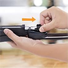 black desktop stapler