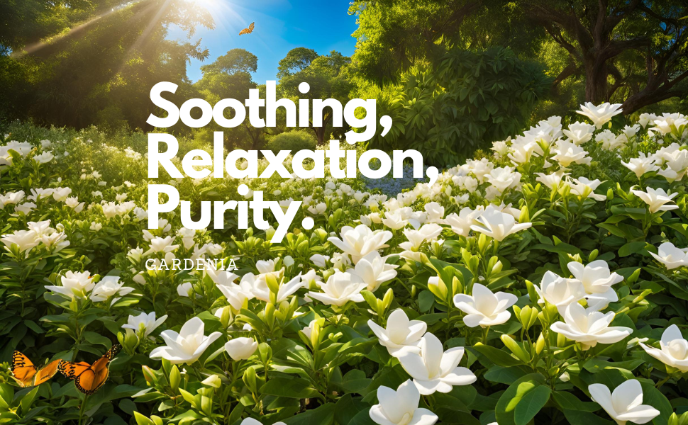 Soothing, relaxation, purity. Gardenia