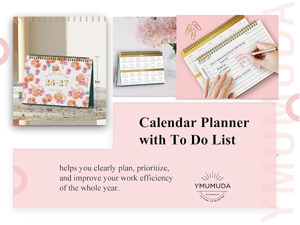 desk calendar 2026 standing flip desk calendar 2026-2027 calendar desktop calendar 2026 calendar