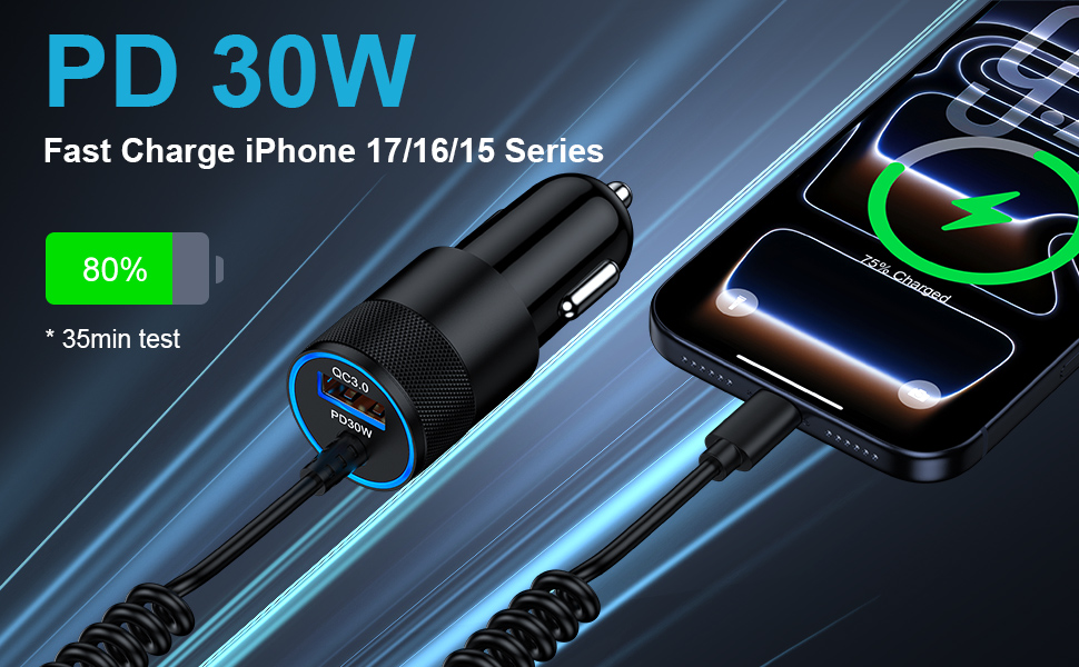 usb c car charger fb78204