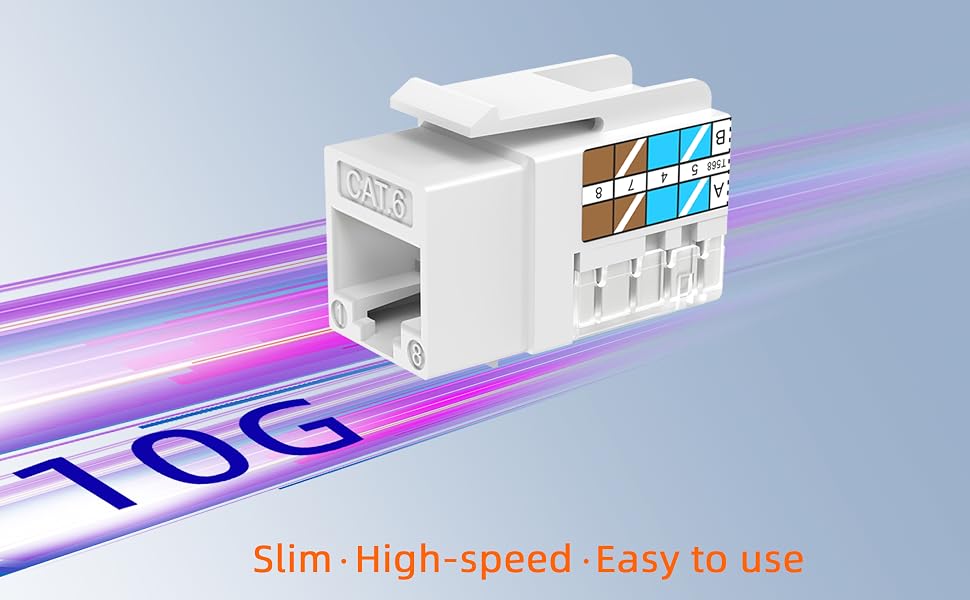 cat6 keystone white
