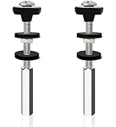 Universal Toilet Tank to Bowl Bolts Kit, Heavy Duty Toilet Bolts, Waterproof Stainless and Rubber...