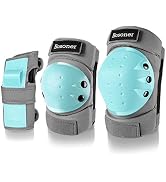 BOSONER Adult/Child Knee Pads Elbow Pads Guards Protective Gear Set for Cycling Bike Skateboardin...