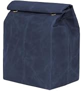 ECHSRT Waxed Canvas Lunch Bag, Vintage Reusable Lunch Box for Men & Women, Waterproof Leakproof I...