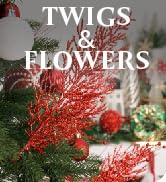 Christmas Glitter Stems 24pcs Artificial Pine Tree Picks for Christmas Tree Ornaments fillers, DI...