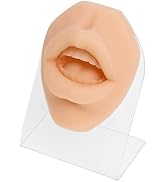 Soft Silicone Lip Piercing Model, Flexible Mouth Lip Simulation Moldel for Piercing Practice and ...