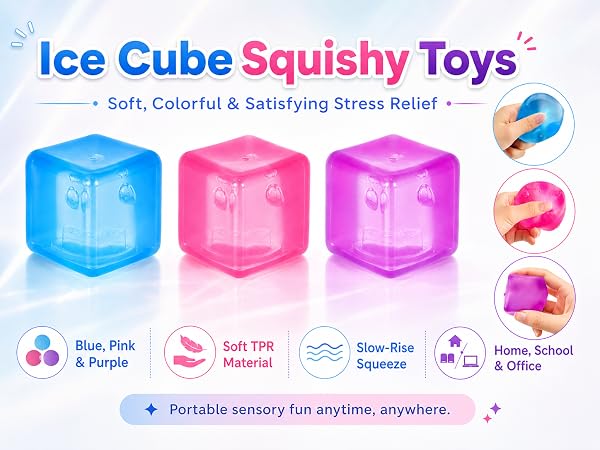 stress cube squishy ice cube squishy stress ball squeeze cube