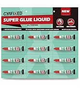 Super Glue Liquid, Instant Adhesive, Multipack Cyanoacrylate Strong Clear Glue for Shoe Sole Repa...