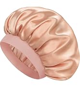 Doitory Satin Silk Bonnet for Sleeping, Double Layer Silk Sleep Cap for Men & Women, Soft Satin L...