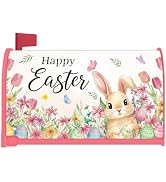 InIsaJace Easter Mailbox Covers Magnetic - Happy Easter Mailbox Cover Standard Size 18x21 Inch, F...