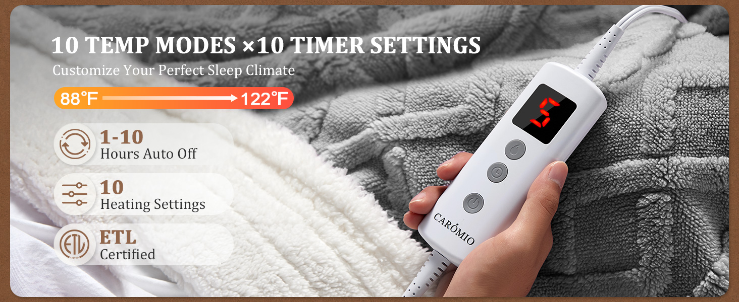 Heated Electric Blanket Heating throw