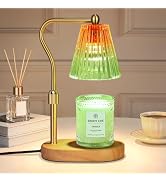Red Green Candle Warmer Lamp with Timer Dimmer Adjustable Height, Electric Wax Warmer Vintage Hom...