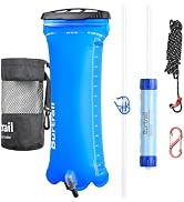 Burtrail Gravity Water Filter,Camping Water Filtration System,Water Filter Survival for Backpacki...