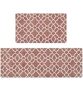 FRESHMINT Kitchen Mat Set of 2, Anti-Fatigue Cushioned Kitchen Mats for Floor, Waterproof Non Sli...