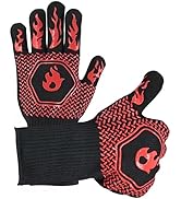 HFLYJPYW BBQ Grill Gloves Heat Resistant 1472? High Temp Resistance Fireproof Glove for Grilling ...