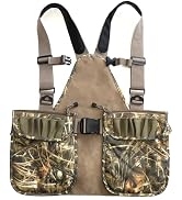 HUNTPAL Camo Upland Hunting Vest Tactical Backpack with Fleece Pocket | with Game Pouch, Shell Ho...