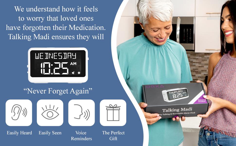 digital calendar clock, digital calendar clock for elderly, digital calendar day clock