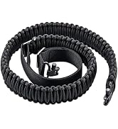 VVAAGG Two-Point Paracord Sling with Swivels, Non-Slip Paracord Sling Quick Adjustable Length Str...