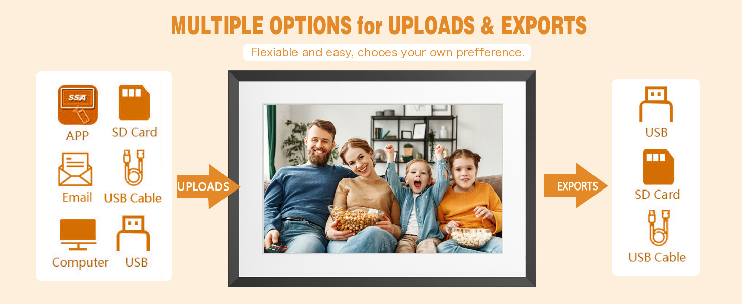 FRAMEO 10.1 Inch Smart WiFi Digital Photo Frame