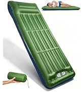 Sleeping Pad, Extra Thick 6.3 Inch Inflatable Camping Mat with Pillow, Built-in Foot Pump Camping...